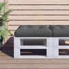 vidaXL وسائد طبليات رمادي 58&times;58&times;10 سم بوليستر