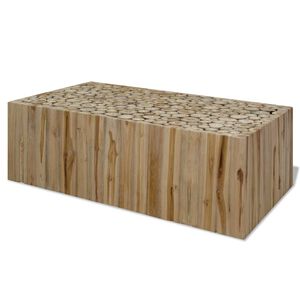 vidaXL طاولة قهوة خشب ساج أصلي 90&times;50&times;30 سم