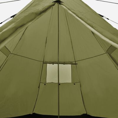 vidaXL خيمة تتسع لـ 4 أشخاص لون أخضر