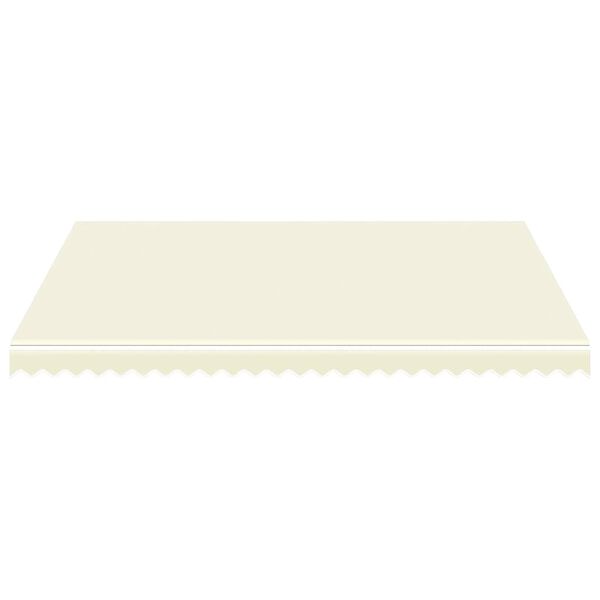 vidaXL سقف مظلة شمسية قماش كانفا كريمي 350×250 سم