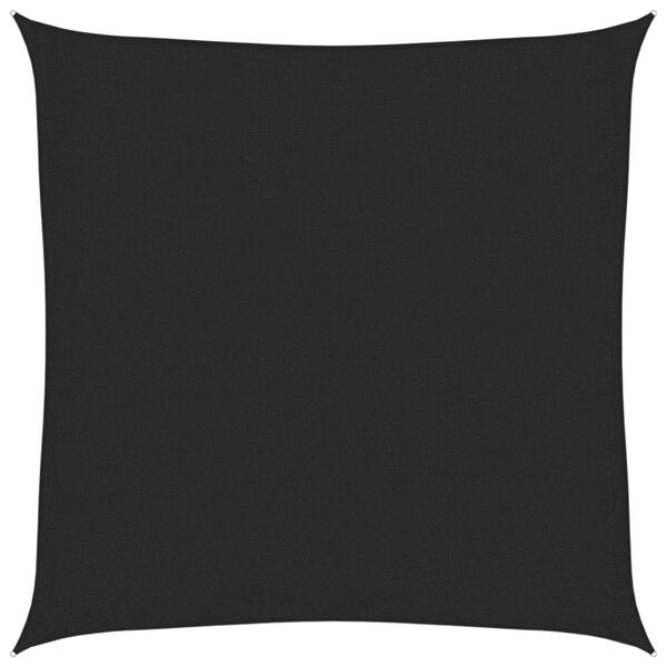 vidaXL مظلة شراعية 160 جم/م&sup2; أسود 3.6&times;3.6 م HDPE