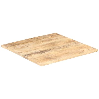 vidaXL سطح طاولة دائري خشب مانجو صلب 25-27 مم 60×60 سم