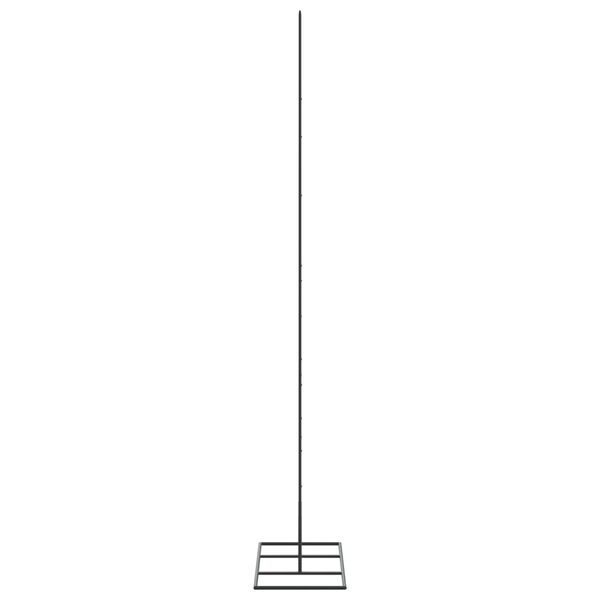 vidaXL شجرة كريسماس معدنية للزينة لون أسود 150 سم