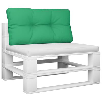 vidaXL وسادة أريكة طبليات أخضر 80×40×10 سم