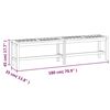 vidaXL مقعد طويل للحديقة 180 سم خشب أكاسيا صلب