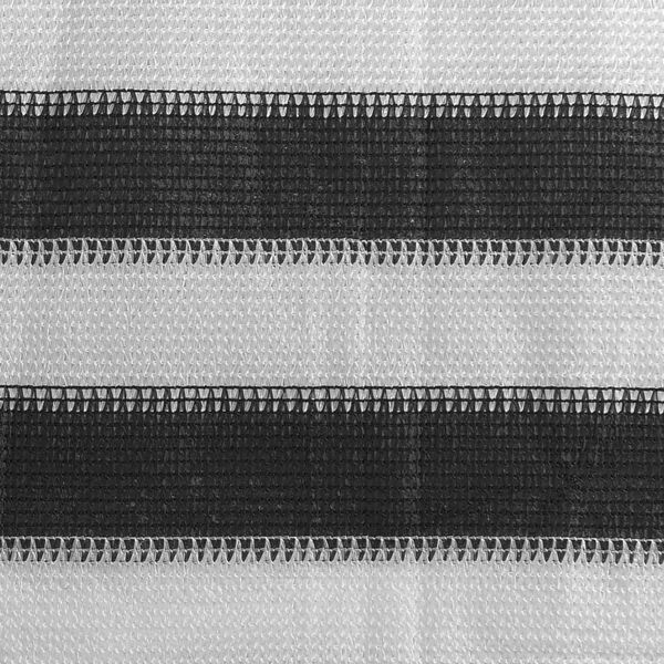 vidaXL حاجز شرفة HDPE مقاس 120×600 سم أنتراسيت وأبيض