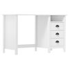 288996 vidaXL Desk "Hill Range" with 3 Drawers 120x50x74 cm Solid Pine Wood - Untranslated