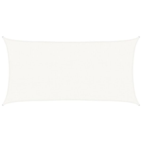 vidaXL مظلة شراعية 160 جم/م&sup2; أبيض 2&times;3.5 م HDPE