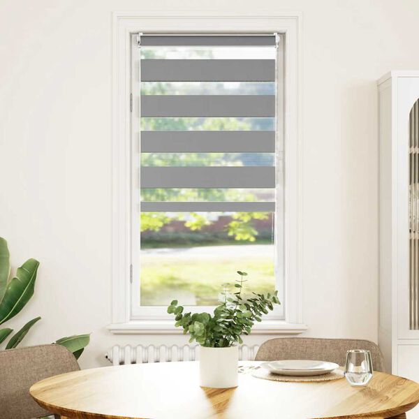 vidaXL ستارة زيبرا 60×120 سم رمادي