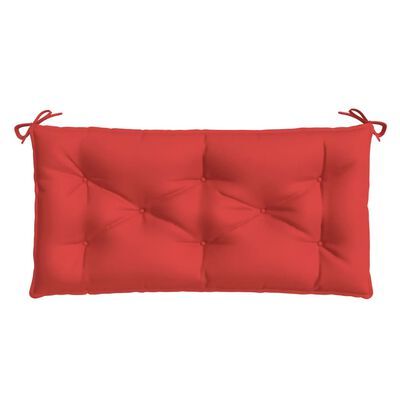 vidaXL وسادة مقعد حديقة أحمر 100×50×7 سم قماش