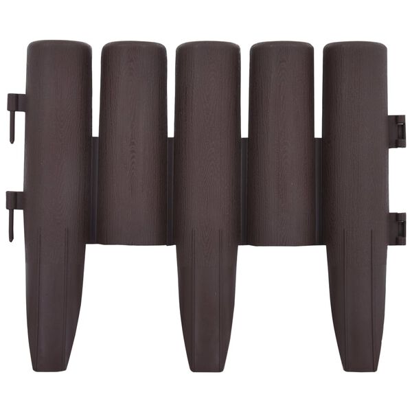 vidaXL حواف عشب 36 ق بني 10م بولي بروبيلين (PP)