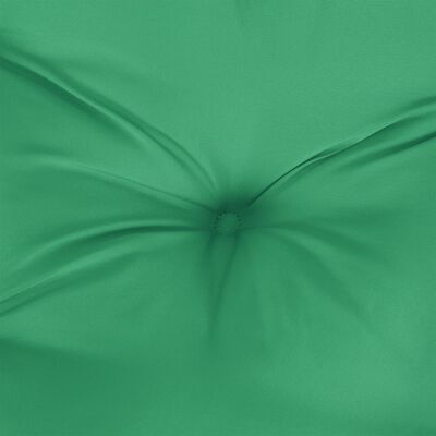 vidaXL وسادة بوف طبليات أخضر قماش