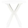 vidaXL طاولة بيسترو أبيض بقطر 70 سم بلاستيك