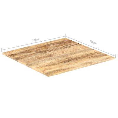 vidaXL سطح طاولة دائري خشب مانجو صلب 15-16 مم 70×70 سم