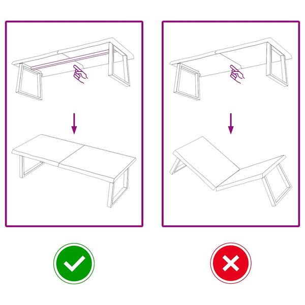 vidaXL رف حائط لون بني فاتح 140*60*(2-4) سم خشب بلوط صلب معالج