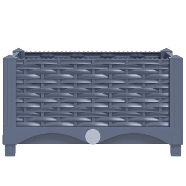 vidaXL حوض زراعي مرتفع 40×40×23 سم بولي بروبيلين