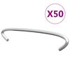 vidaXL خطافات جابيون 50 ق فولاذ مجلفن 10 سم