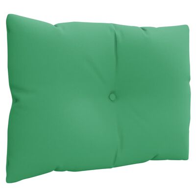 vidaXL وسائد أريكة باليت 3 قطع قماش أخضر