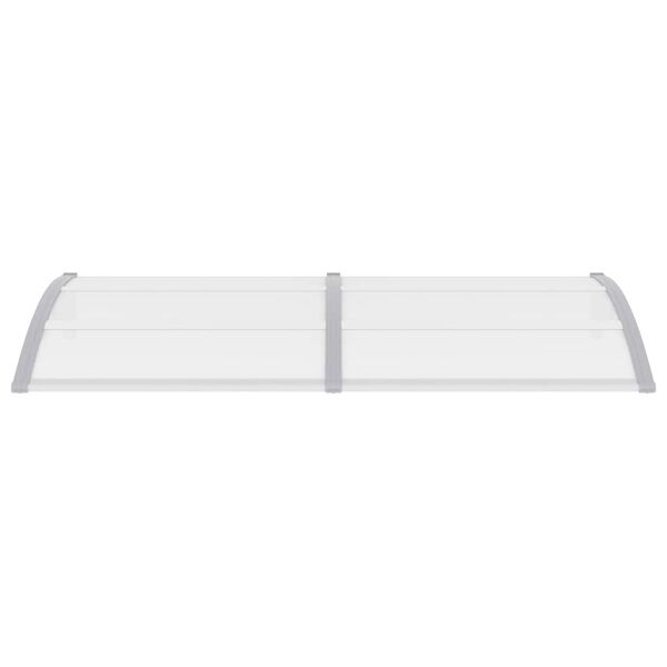 vidaXL مظلة باب رمادي 200×100 سم بولي كربونات