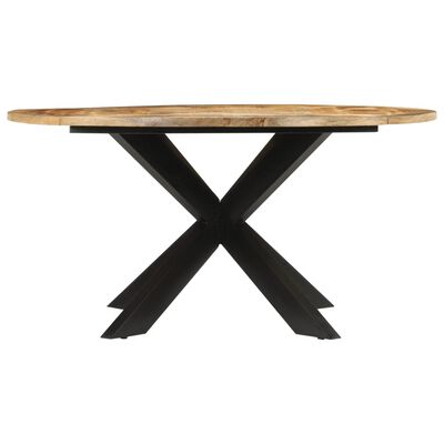 طاولة طعام VidaXL Ø150x76 سم خشب مانجو صلب