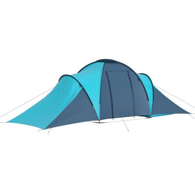 vidaXL خيمة تخييم تتسع لـ 6 أشخاص كحلي وأزرق فاتح