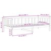 vidaXL سرير نهاري خشب صنوبر صلب 90&times;200 سم