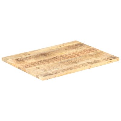 vidaXL سطح طاولة دائري خشب مانجو صلب 25-27 مم 70×60 سم