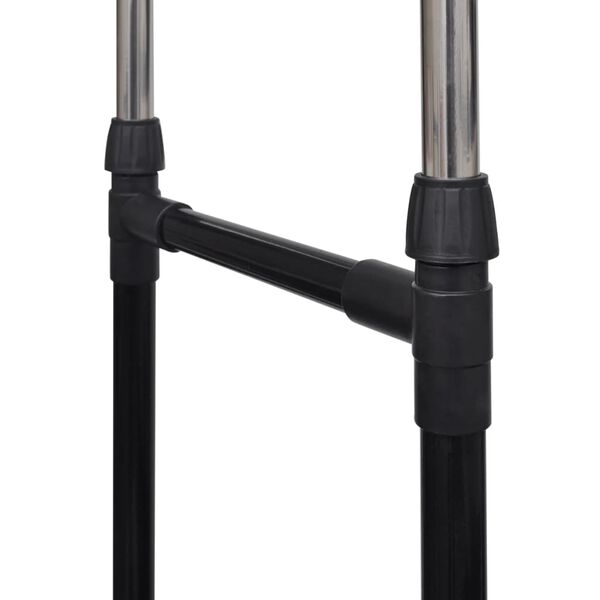 vidaXL حامل ملابس قابل للتعديل 4 عجلات وعلاقتين