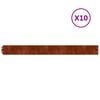 vidaXL سياجات عشب 10 ق 103x10 سم فولاذ كورتن مرن