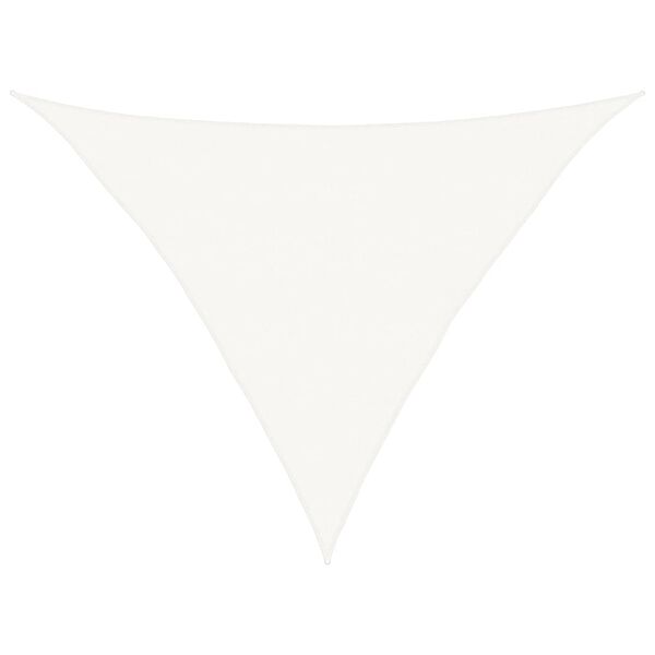 vidaXL مظلة شراعية 160 جم/م&sup2; أبيض 5&times;5&times;6 م HDPE