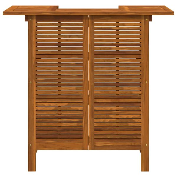 vidaXL طاولة بار 110×50×105 سم خشب سنط صلب