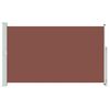 vidaXL مظلة فناء جانبية قابلة للسحب 180&times;300 سم بني