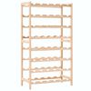 vidaXL حامل نبيذ خشب أرز 102x28x57,5 سم