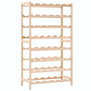 vidaXL حامل نبيذ خشب أرز 102x28x57,5 سم