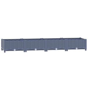 vidaXL حوض زراعي مرتفع 160&times;40&times;23 سم بولي بروبيلين