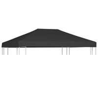 vidaXL سقف مظلة علوي 310 جم/م² 4×3 م رمادي