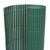 vidaXL سياج حديقة ذو وجهين PVC بي في سي 90&times;500 سم أخضر
