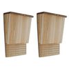 vidaXL طقم بيت خفاش 2 ق 22&times;12&times;34 سم