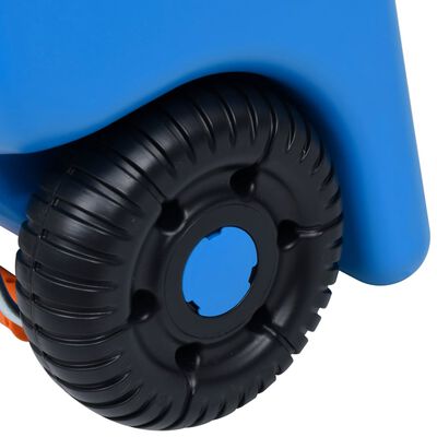 vidaXL خزان مياه بعجلات للتخييم 25 لتر أزرق