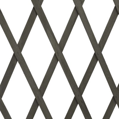 vidaXL Garden Trellis Fence Grey 180x100 cm Solid Firwood