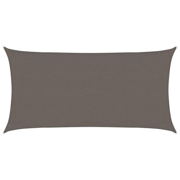 vidaXL مظلة شراعية 160 جم/م² أنثراسيت 3×6 م HDPE