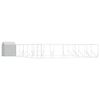 vidaXL Outdoor Dog Kennel with Roof Silver 12x12x2,5 m Galvanised Steel - Untranslated