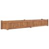 vidaXL حوض حديقة مرتفع 200&times;30&times;25 سم خشب ساج صلب