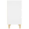 vidaXL خزانة جانبية أبيض 60×35×69 سم خشب صناعي