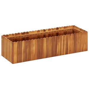 vidaXL حوض حديقة مرتفع 100&times;30&times;25 سم خشب أكاسيا صلب