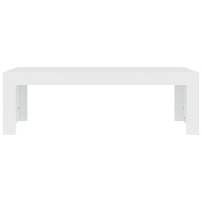 vidaXL طاولة قهوة أبيض 110×50×35 سم خشب صناعي