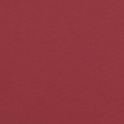 vidaXL وسائد كرسي 4 ق أحمر خمري 50×50×3 سم قماش