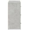vidaXL خزانة جانبية رمادي أسمنتي 80&times;33&times;70 سم خشب صناعي