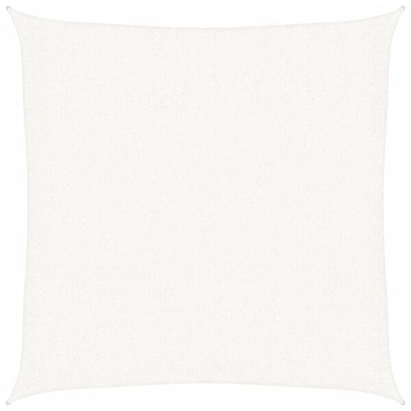 vidaXL مظلة شراعية HDPE مربعة الشكل 2&times;2 سم أبيض