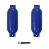 vidaXL مصد قارب 2 ق لون أزرق 21.5x69 سم PVC